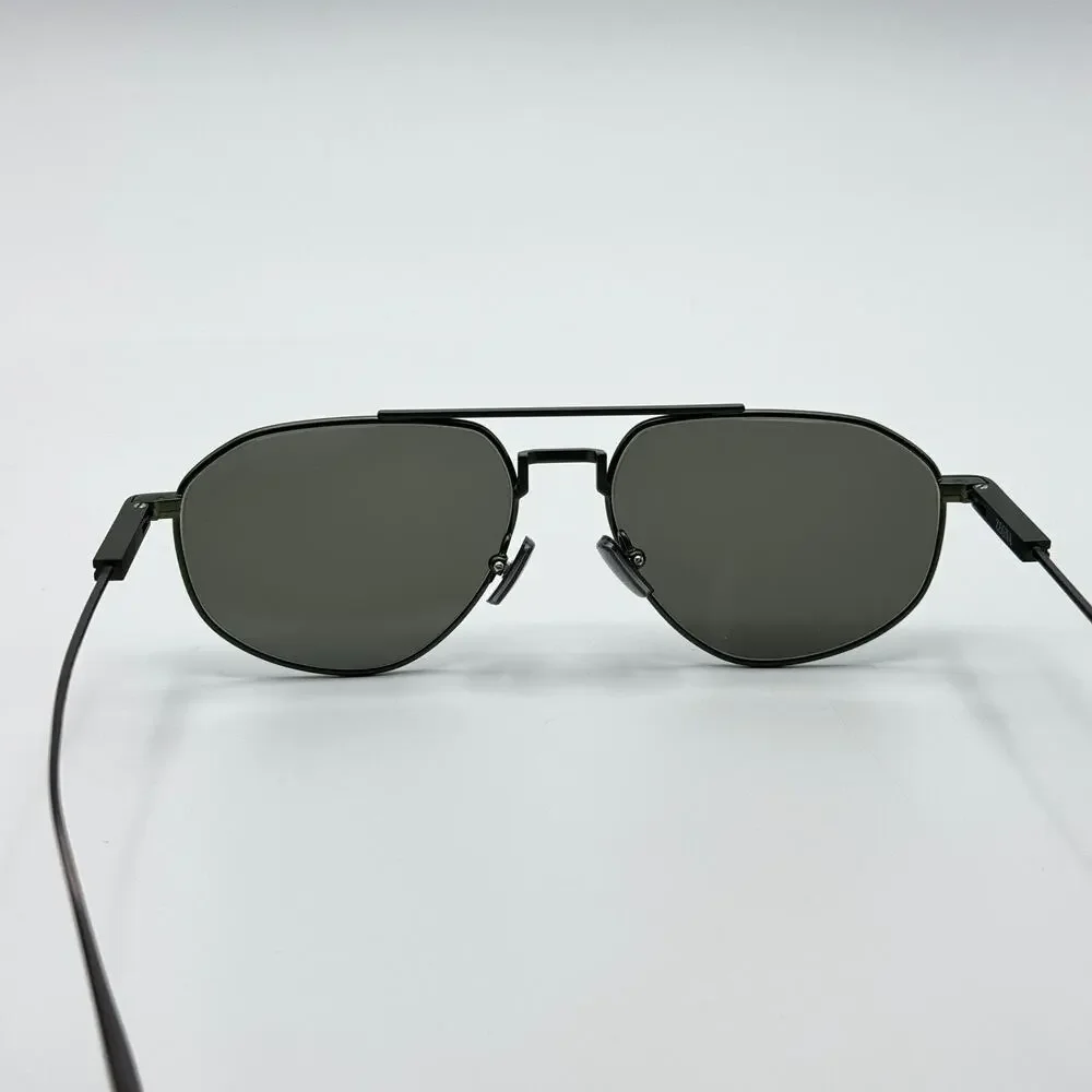 Ermenegildo Zegna Sunglasses EZ0289 97N Matte Dark Green Frame Green Lens 56mm